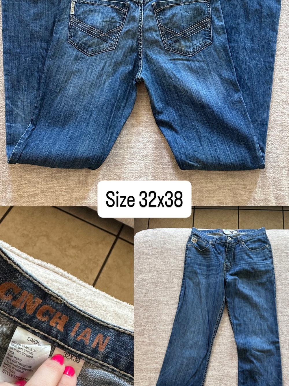 Cinch Men's Denim Jeans in Medium Blue Wash